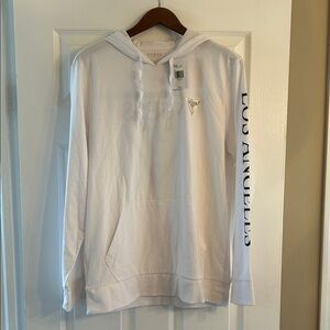 GUESS Los Angeles Men’s Long Sleeve Hooded Shirt Size L NWT